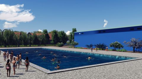 Návrh na úpravu Vrbary a výstavbu bazénu vo Vrbare